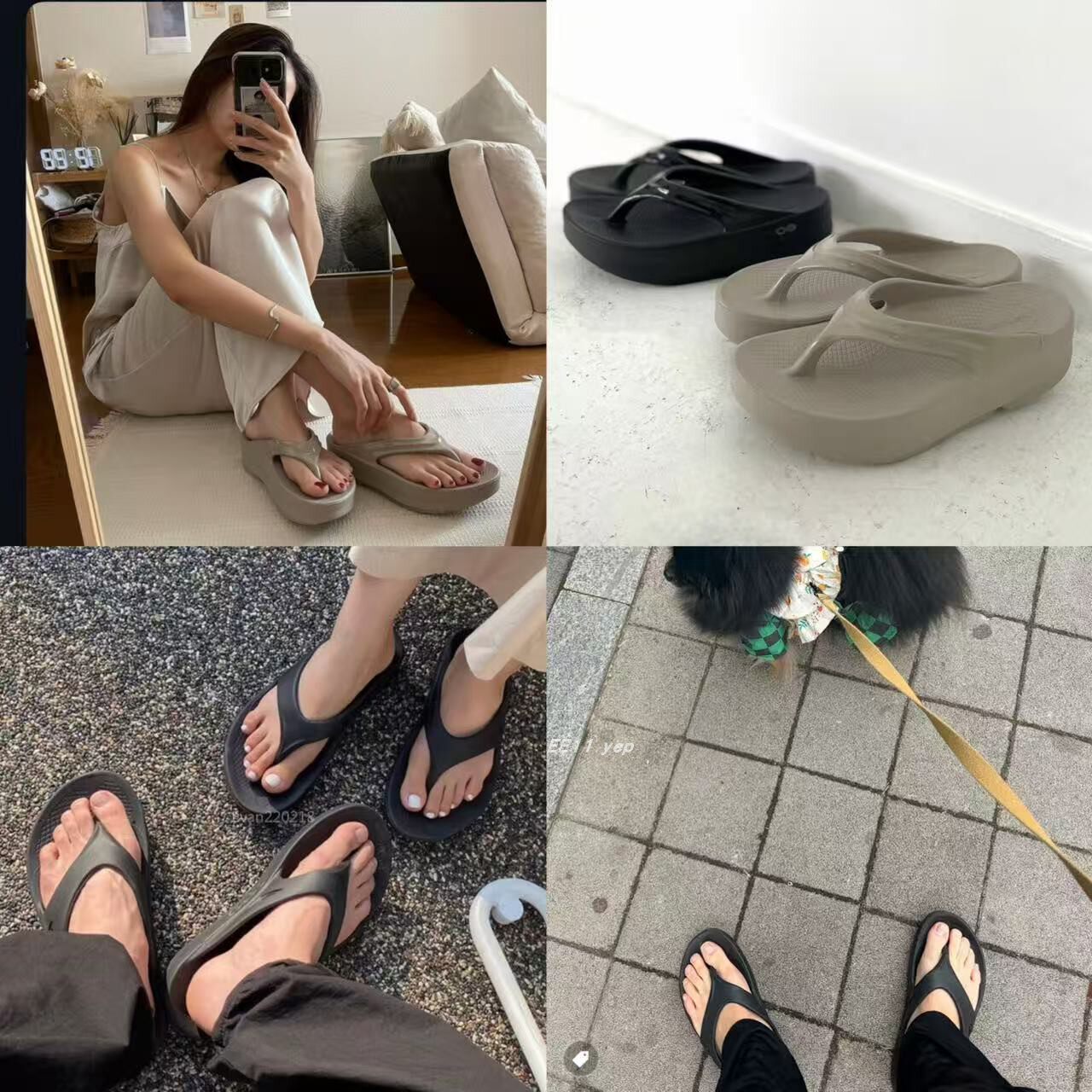 EE11韩代 小众OOFOS 自留多年！OOriginal超好穿软软人字拖鞋主图