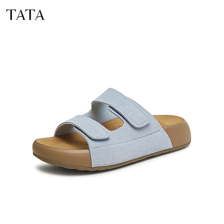 【加购！20号付定金】TATA他她百搭勃肯鞋时尚女拖鞋鞋