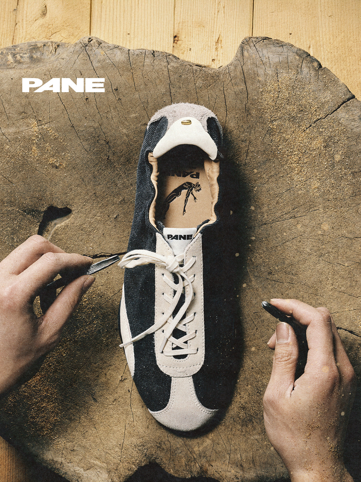 PANE-微风轻训系列-ANALOGUE GLITCH 模拟故障芭蕾德训鞋2026新款主图