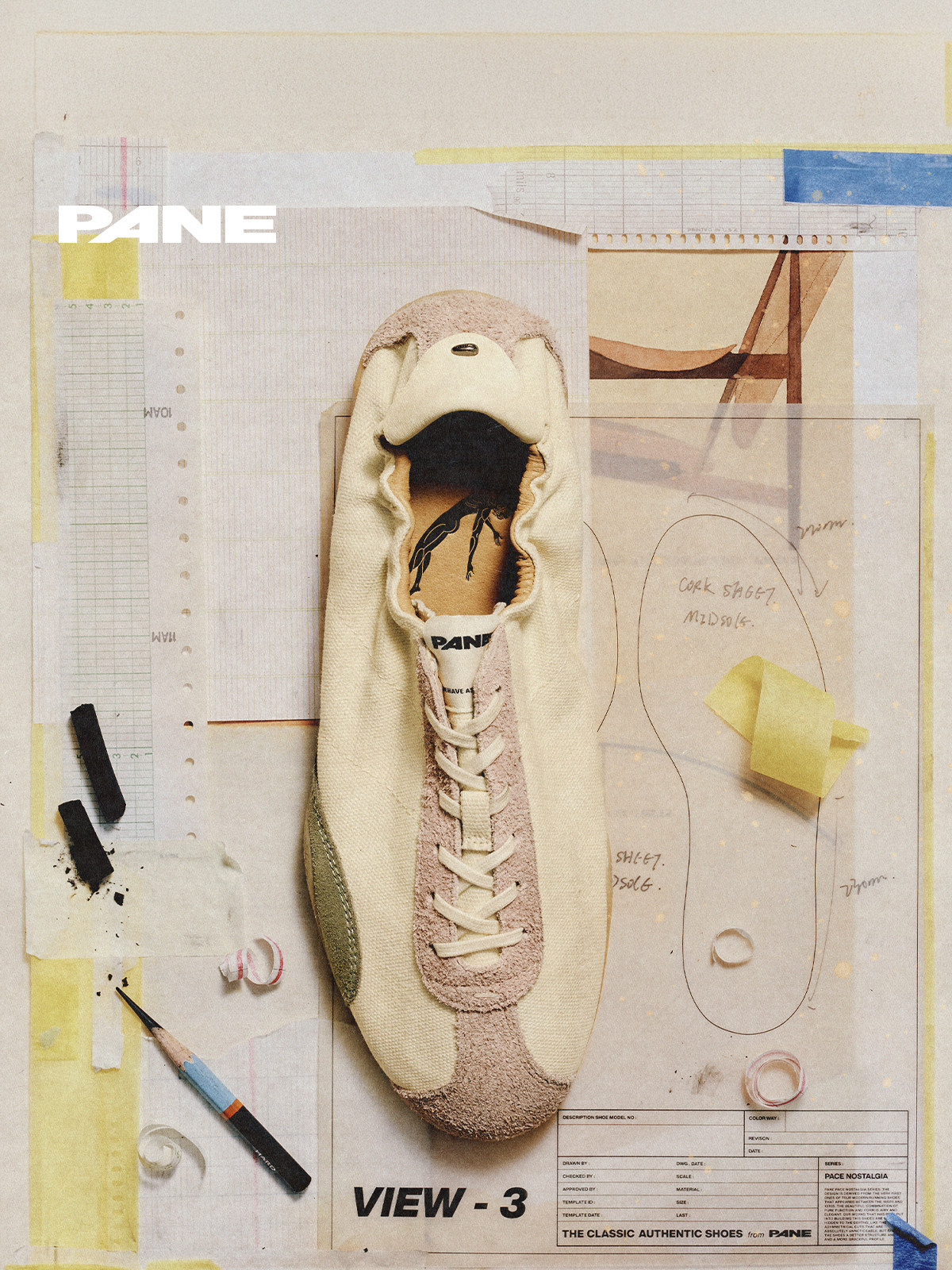 PANE-微风轻训系列-HOLOGRAM FADE褪色全息-芭蕾德训鞋子2026新款主图