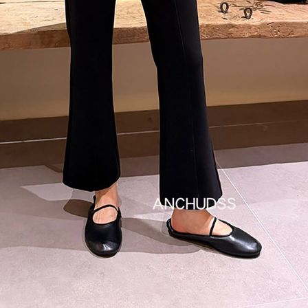 ANCHUDSS TR家极简~羊皮奶奶鞋，真皮超软平底芭蕾舞鞋