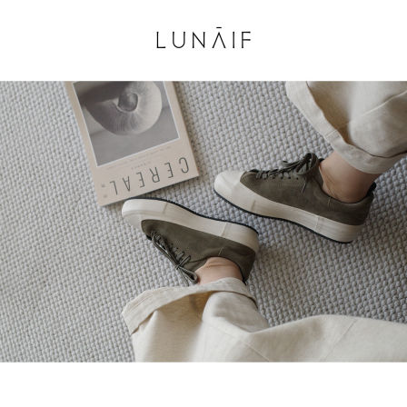 LUNAIF/风格恒久远 全能搭配 手工全皮板鞋/运动鞋 进口皮厚底