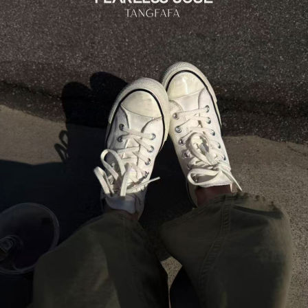 Taffa唐发发 新款休闲百搭平底透气复古擦旧低帮帆布鞋女