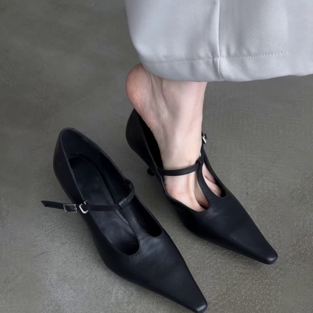 羊皮版~高级感法式气质优雅百搭通勤日常外穿软底舒适女款小皮鞋