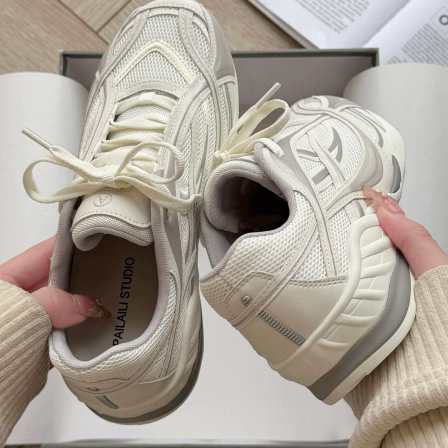 【PAILAILI】内增高6cm阿甘鞋潮流百搭轻便休闲运动赛车鞋小白鞋