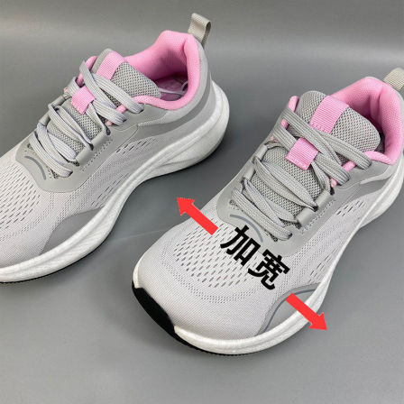 宽楦女鞋不挤脚跑步鞋减震轻便休闲运动鞋4E宽头拇指外翻专用波鞋