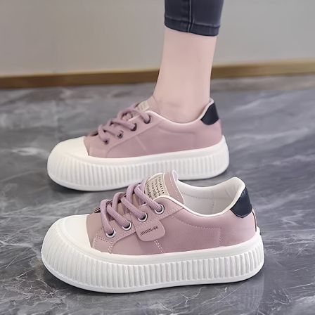 帆布鞋女2026新款爆款春季百搭厚底小众软底巨好看板鞋运动休闲鞋