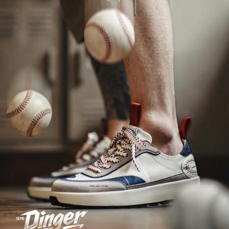 马登棒球阿甘鞋男款2026春季新款厚底华夫鞋透气网面休闲运动板鞋