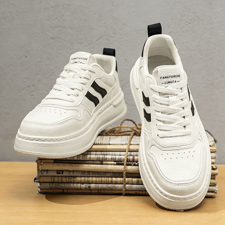 小白鞋男款2026新款休闲百搭男生鞋子青少年潮鞋增高厚底男士板鞋