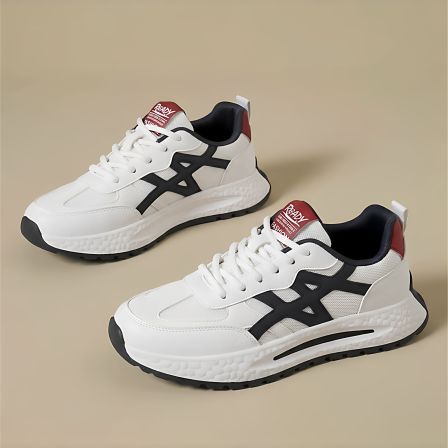 男鞋春季2026新款潮牌爆款高级感百搭网面休闲鞋厚底男士老爹潮鞋