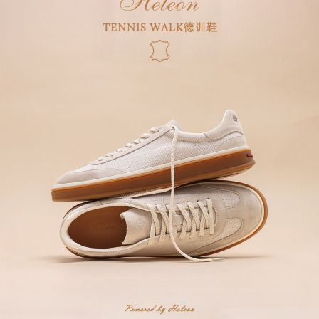 【法国亚麻透气】HELEON LP德训鞋 26新款小白鞋老钱风休闲板鞋