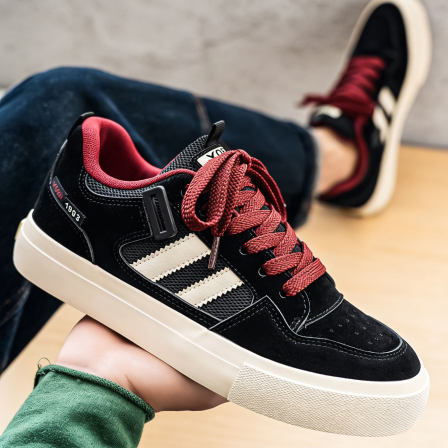 鞋子男款夏天透气青少年潮鞋小众高级感学生百搭防臭帆布板鞋增高