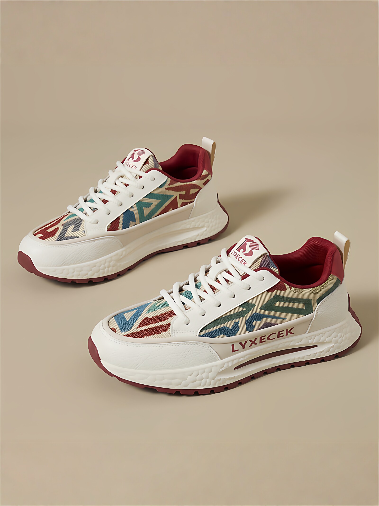 男鞋2026新款春季爆款网面休闲男士厚底老爹鞋学生户外跑步运动鞋主图