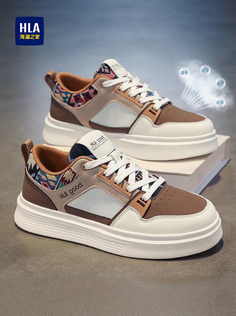 海澜之家男生鞋子2026新款春季网面透气增高运动百搭时尚休闲鞋男主图