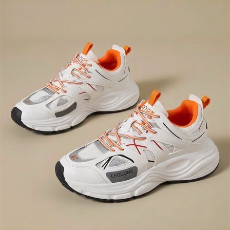 男鞋2026新款春季爆款厚底增高网面休闲鞋学生百搭跑步运动老爹鞋