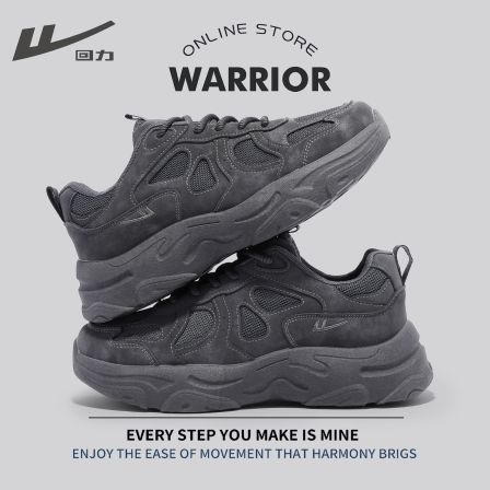 回力男鞋2026夏季新款网面透气老爹鞋厚底耐磨防滑减震运动休闲鞋