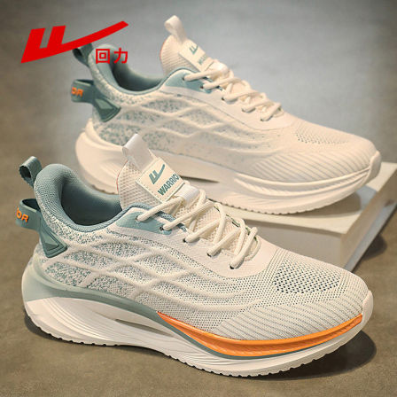 回力男鞋夏季2026透气网面运动休闲鞋跑步防滑减震防滑白色老爹鞋