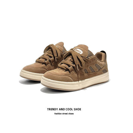 美式复古美拉德面包鞋男女休闲运动滑板鞋棕色2026新款春百搭潮鞋