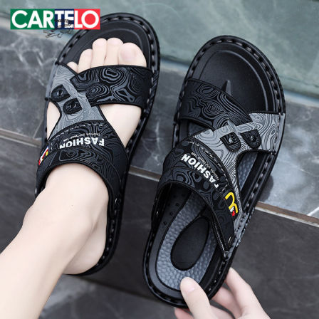 拖鞋男款夏季外穿爸爸开车皮凉鞋男士大码46软底防滑耐磨沙滩凉拖