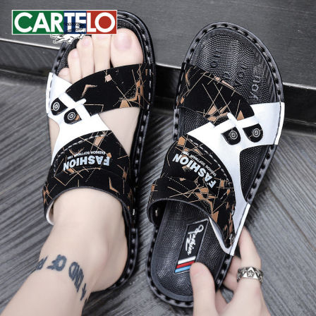 2026新款夏季男士拖鞋户外穿休闲软底两用开车凉鞋沙滩防水凉拖男