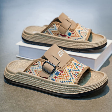 越南拖鞋男款夏季外穿防滑耐磨软底凉拖男士户外休闲运动沙滩凉鞋
