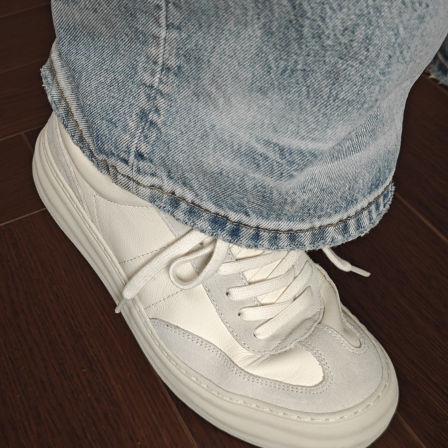 TBOF【实用主义】舒适通勤百搭德训鞋系带真皮透气休闲小白鞋板鞋