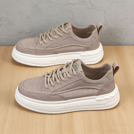 夏季男鞋2026新款透气薄款厚底帆布板鞋男士防臭鞋子休闲布鞋男款