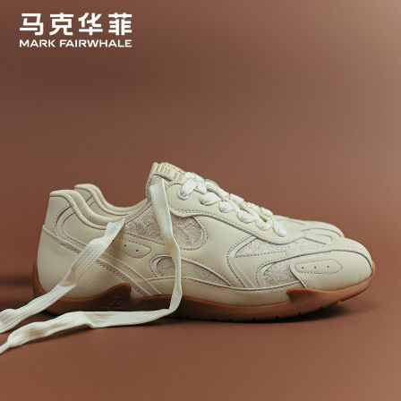 马克华菲德训鞋男鞋春季新款透气休闲情侣板鞋男士运动赛车鞋女鞋