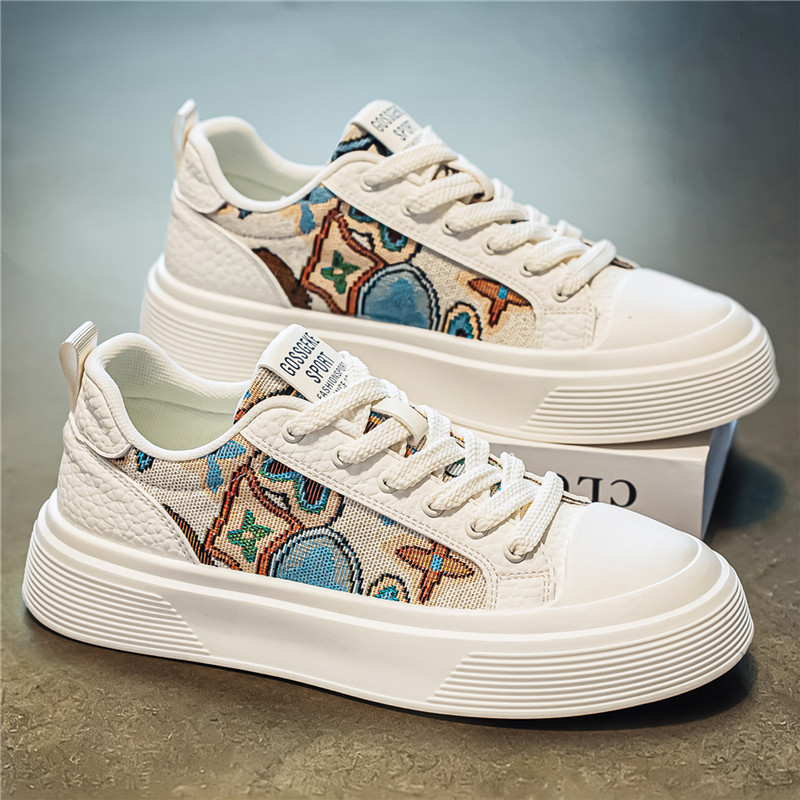 鞋子男鞋春季防滑运动平底板鞋青少年潮流爆款百搭低帮休闲小白鞋主图