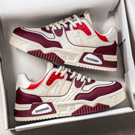 网红爆款男鞋子2026春季新款潮牌高级感运动休闲小众板鞋厚底潮鞋