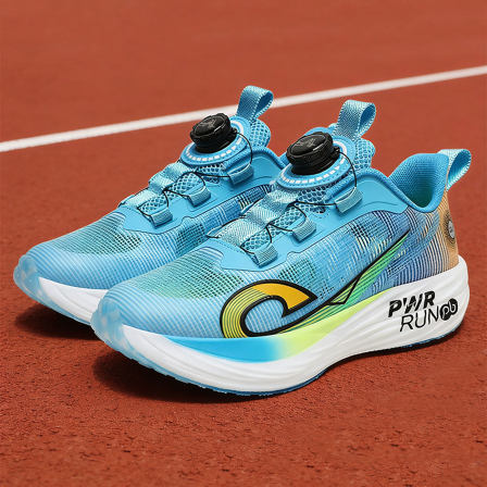 男孩无碳板跑鞋轻便减震2026夏季新款初中学生大童防臭单网运动鞋