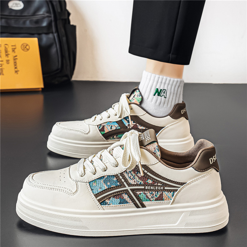 男鞋2026新款春季青少年休闲轻奢小白板鞋潮牌高级感增高运动潮鞋主图