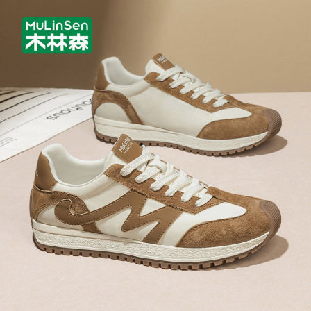 木林森男鞋2026新款夏季透气运动阿甘鞋T头德训潮鞋男轻便老爹鞋