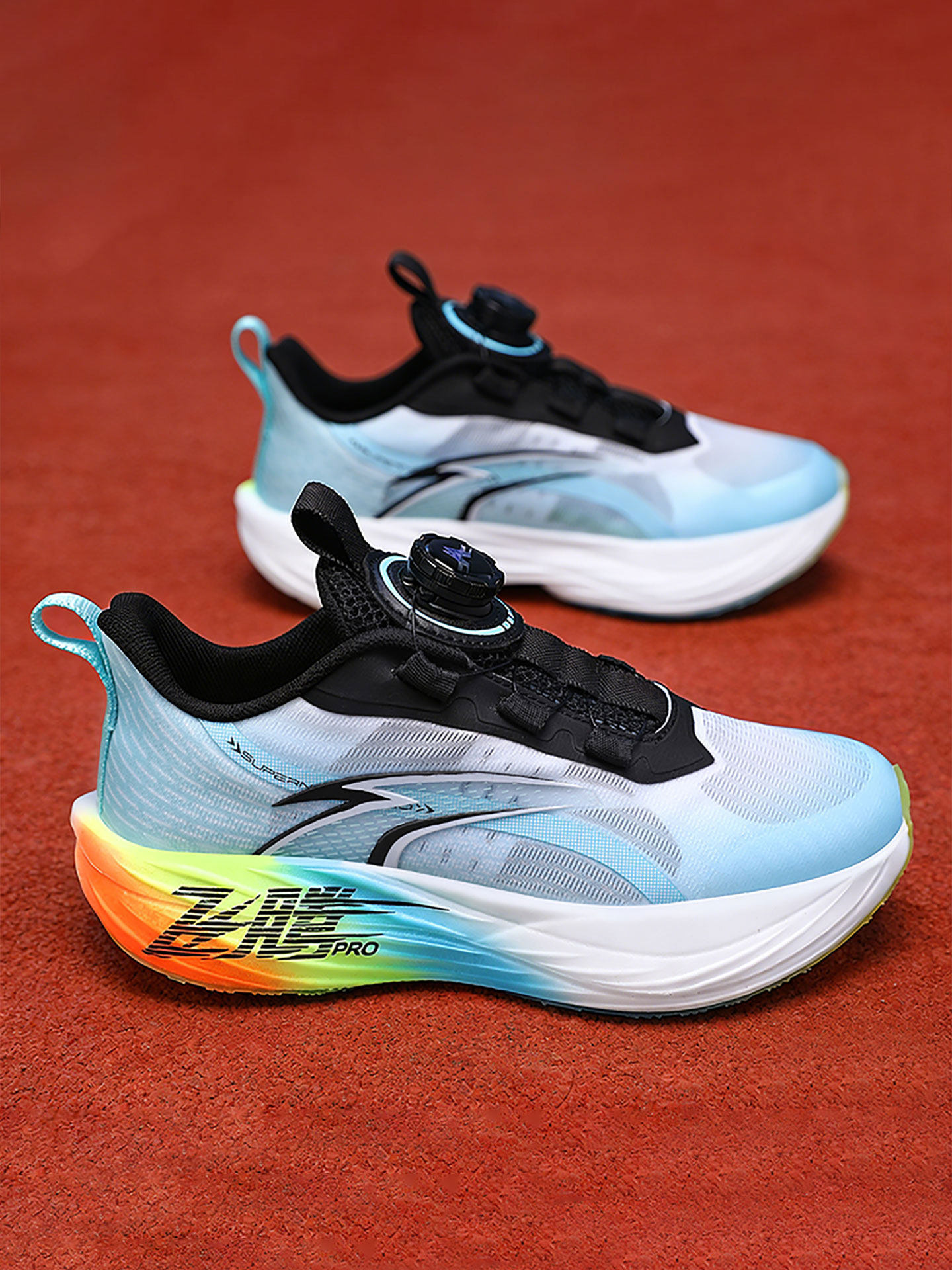 男孩鞋子旋转扣运动鞋夏天单网透气防滑中大童小学生专业竞速跑鞋主图