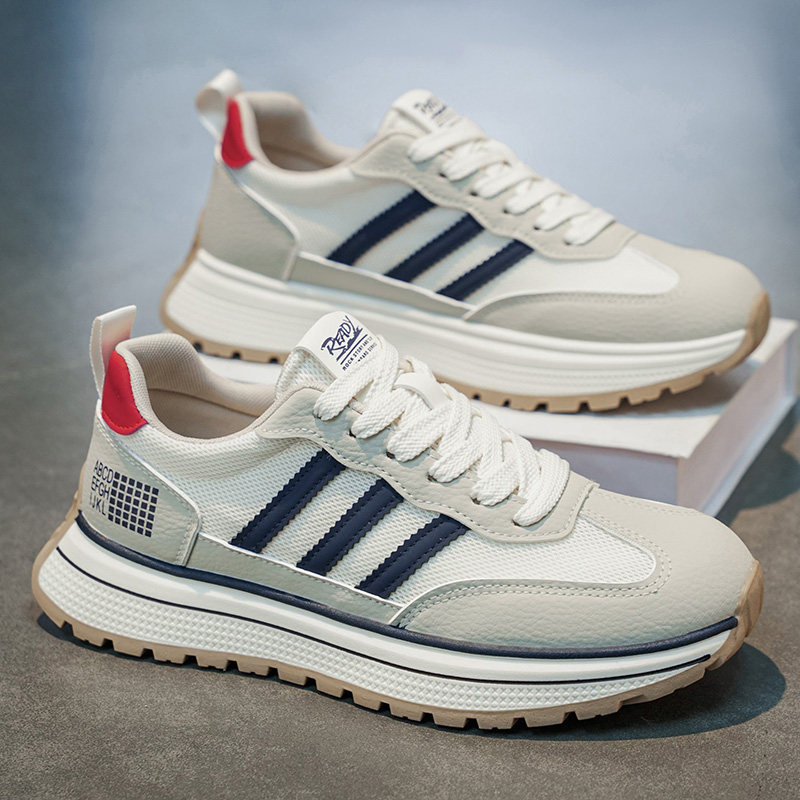 春季男鞋青少年防滑运动休闲板鞋男生潮牌软底百搭低帮阿甘老爹鞋主图