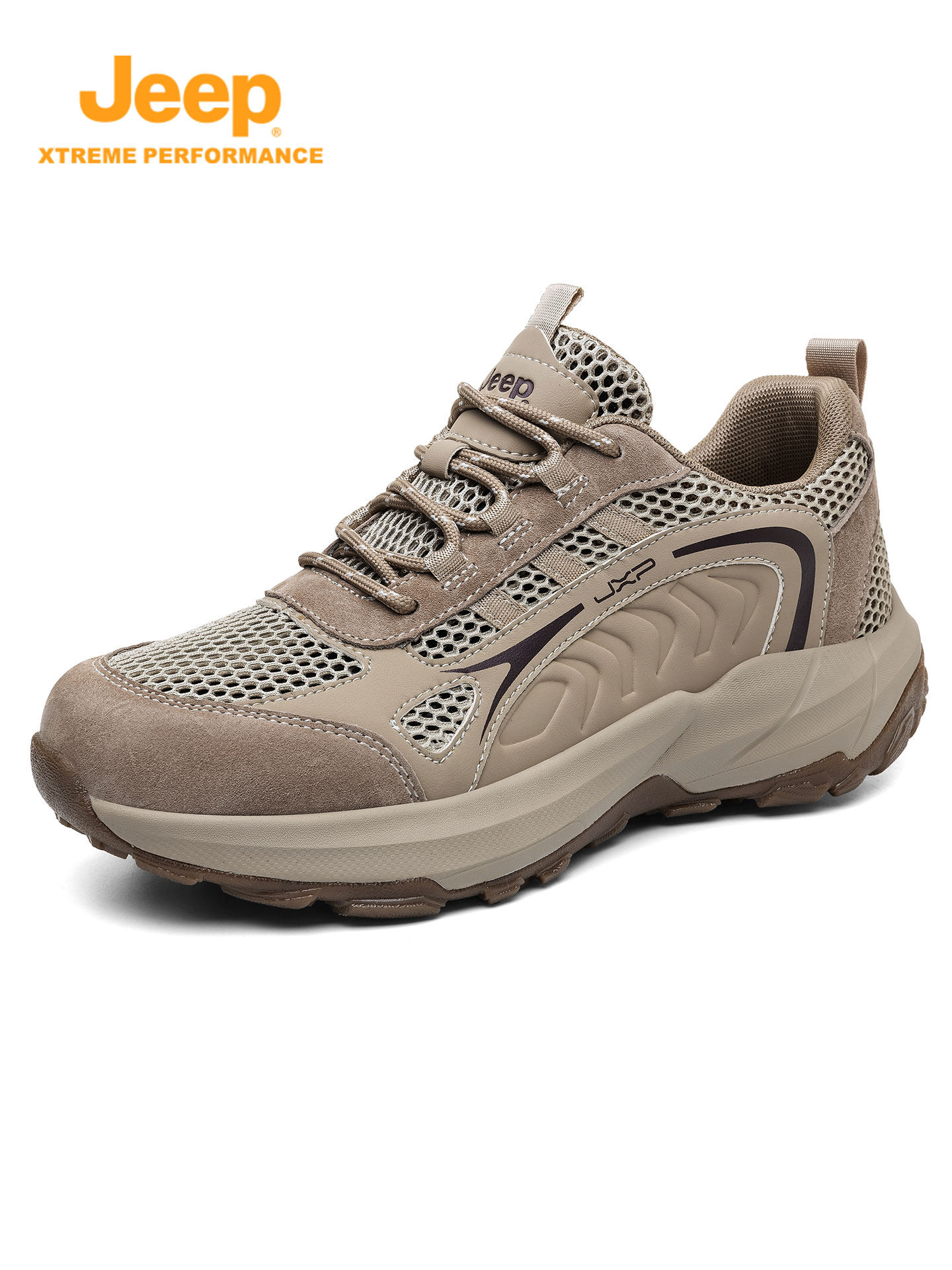 jeep吉普男鞋2026夏季新款男士登山徒步鞋透气网面户外运动休闲鞋主图
