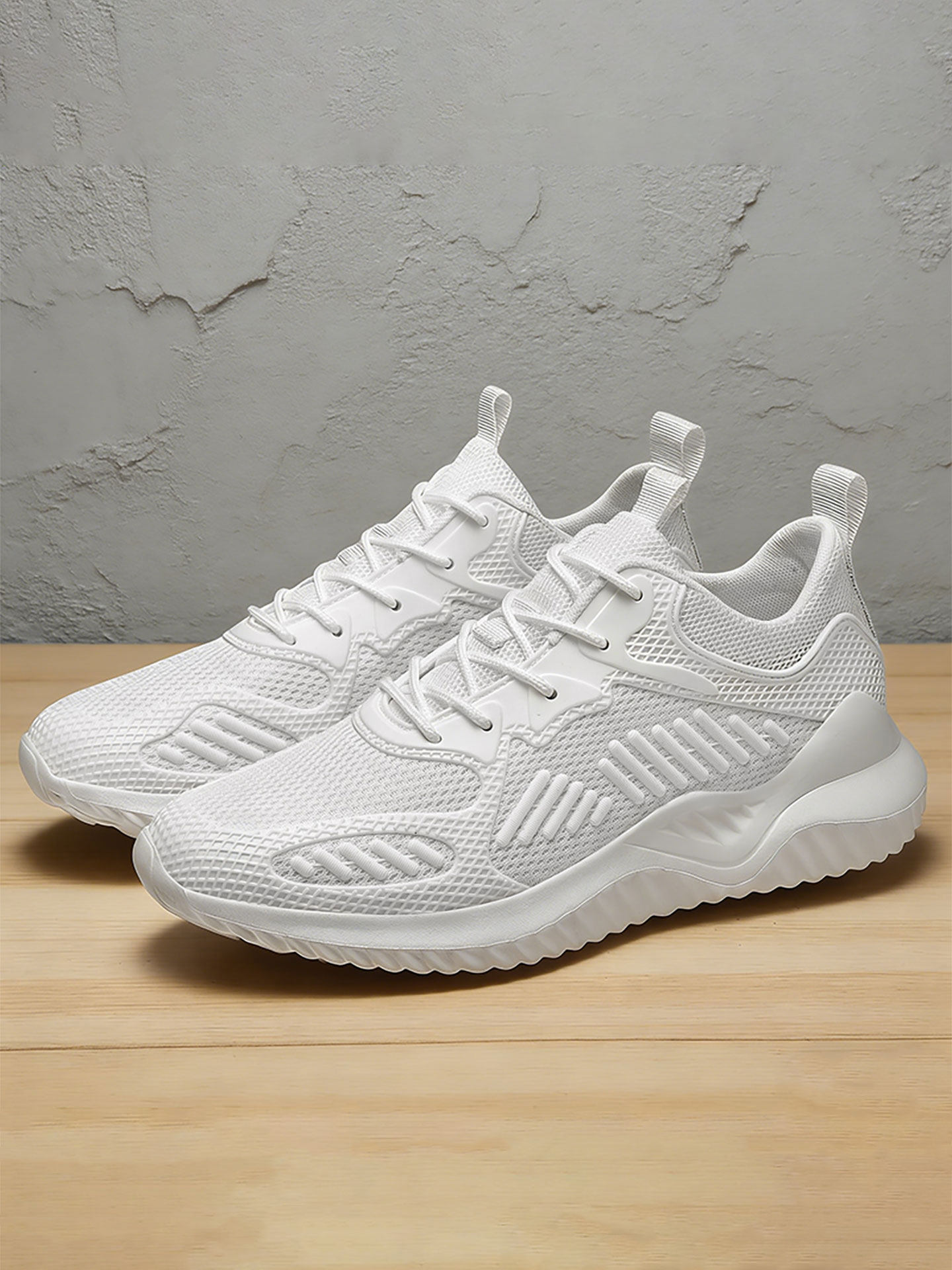 夏天透气鞋子大尺码48男士薄款运动小白鞋47防臭软底舒适46网面跑鞋主图