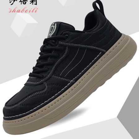 男鞋2026新款春季休闲板鞋厚底增高时尚运动百搭透气男士鞋子男款