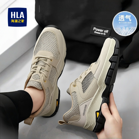 海澜之家男鞋2026新款夏季网面透气薄款网鞋防臭镂空跑步运动凉鞋