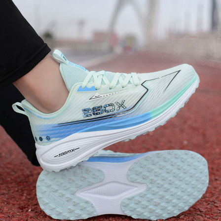 男款鞋子透气学生中高考专用体测运动鞋软底夏季不闷脚超轻便跑鞋