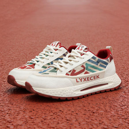 鞋子男款2026新款老爹鞋男士运动休闲夏季透气帆布板鞋增高厚底男