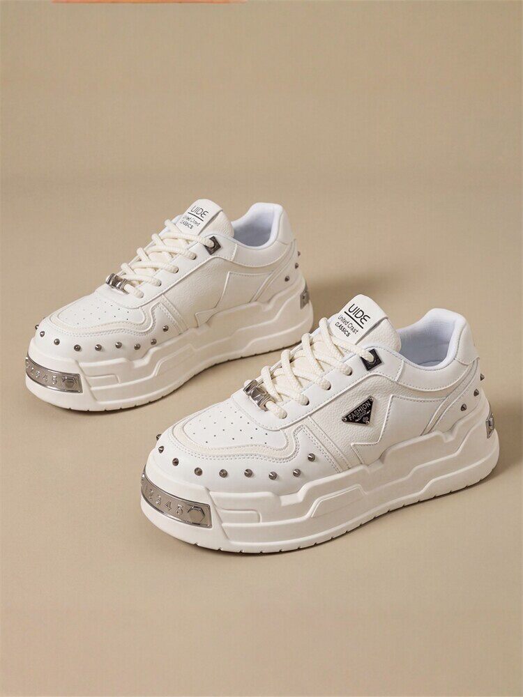 男鞋2026新款春季爆款厚底增高小白鞋小众潮牌板鞋轻便百搭面包鞋主图