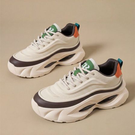 男鞋2026新款春季高级感复古百搭休闲老爹鞋青少年休闲跑步运动鞋