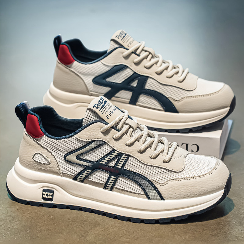 阿甘男鞋2026新款夏季透气网面运动跑步休闲软底轻便防臭老爹潮鞋主图