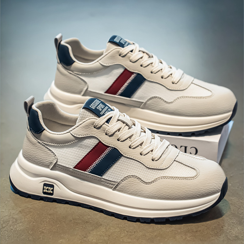 男鞋夏季透气潮牌高级感百搭休闲青少年跑步防滑运动增高老爹潮鞋主图