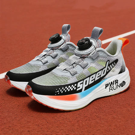 男生跑鞋夏季单网透气镂空网鞋超薄男孩防臭软底防滑不系带运动鞋