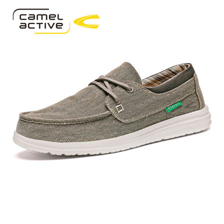 德国骆驼动感帆布鞋男夏季软底防滑透气滑板鞋百搭休闲鞋老北京布鞋