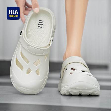 海澜之家洞洞鞋男2026新款夏季外穿防滑防臭涉水拖鞋男士沙滩凉鞋