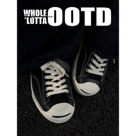 aoyo“经典开口笑”系列帆布鞋男时尚通勤硫化休闲鞋小众百搭低帮鞋