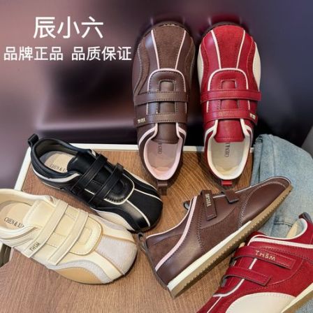 辰小六【魔术贴芭蕾德训】琥珀流光系列甜酷风复古玛丽珍休闲鞋